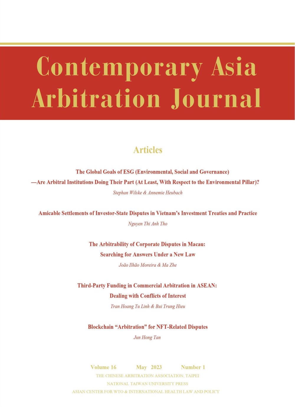 CAAJ Vol. 16.1 published
