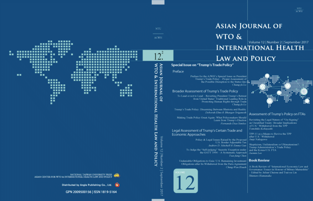 AJWH Vol. 12.2 (Special Issue)